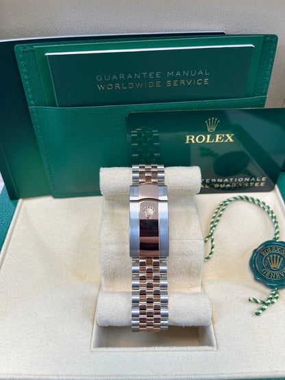 Rolex Datejust 41 Two-Tone Stainless Steel and Rose Gold/ Chocolate Index Dial/ Fluted Bezel/ Jubilee Bracelet (Ref#126331)