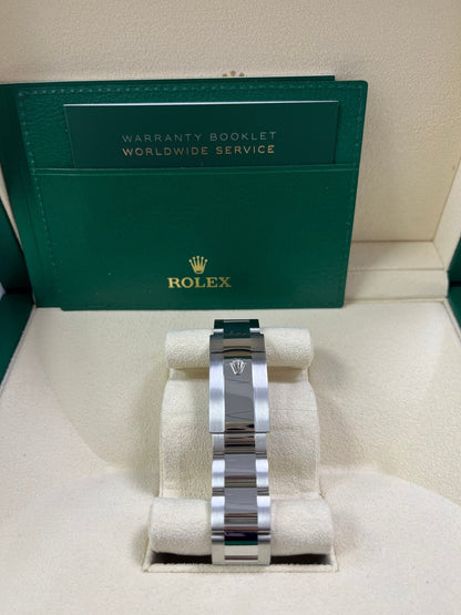 Rolex Datejust 41 White Gold and Steel Blue Index Oyster Bracelet Fluted Bezel (Ref#126334)