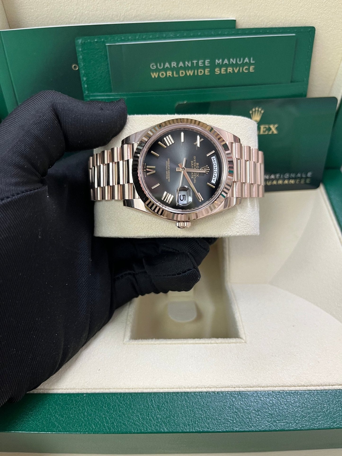 Rolex Day-Date 40 Slate Ombre Roman Dial 228235