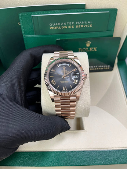 Rolex Day-Date 40 Slate Ombre Roman Dial 228235