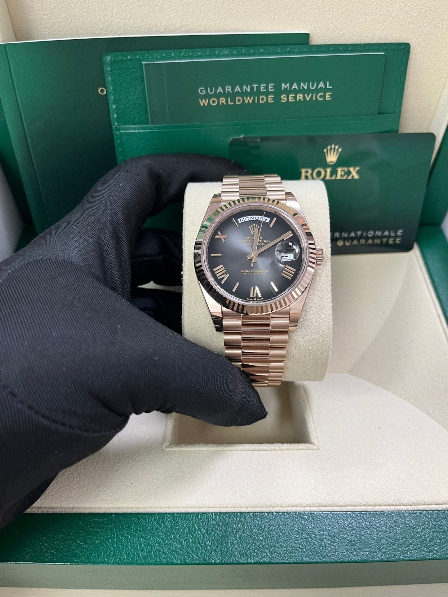 Rolex Day-Date 40 Slate Ombre Roman Dial 228235