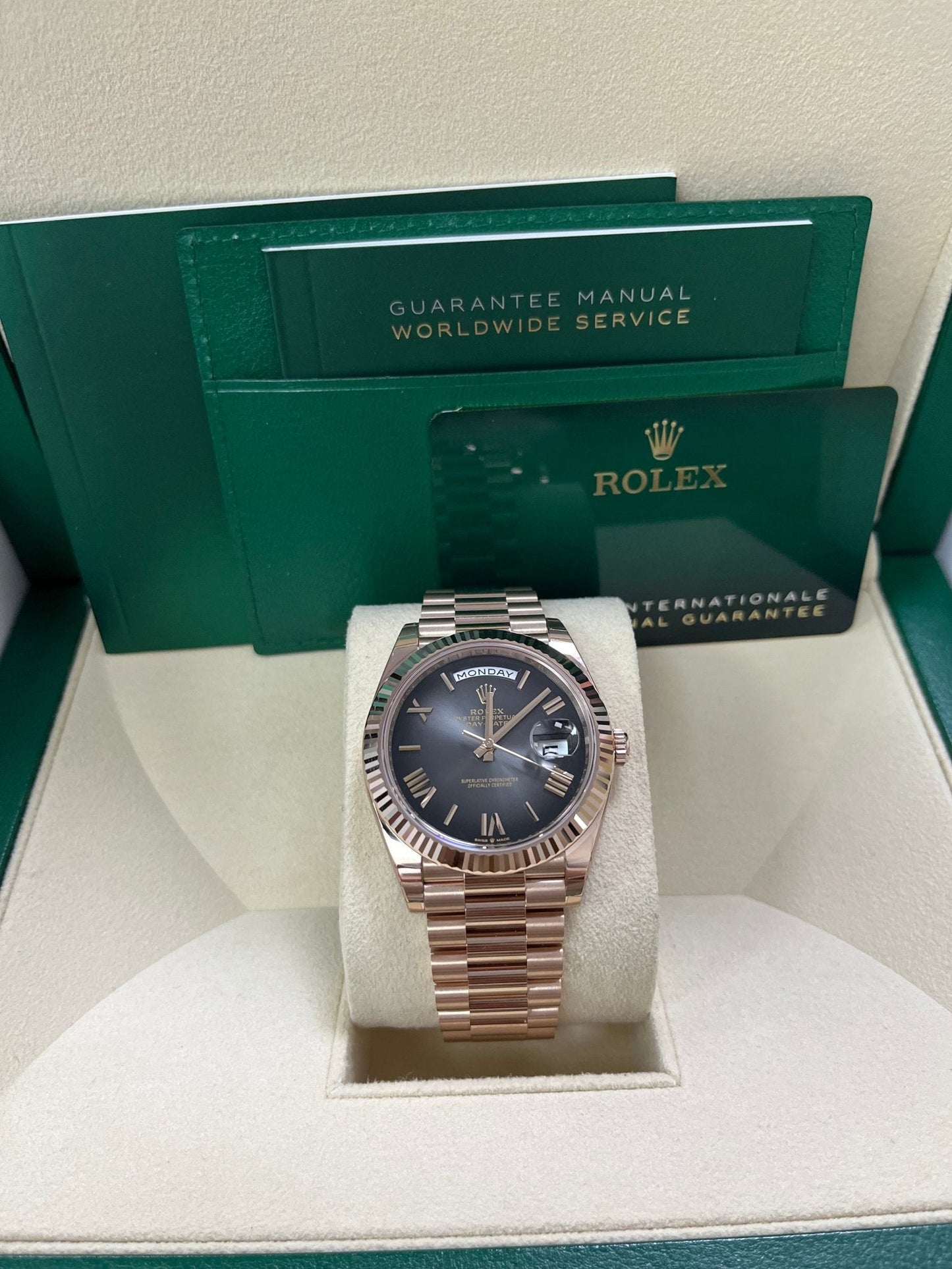 Rolex Day-Date 40 Slate Ombre Roman Dial 228235