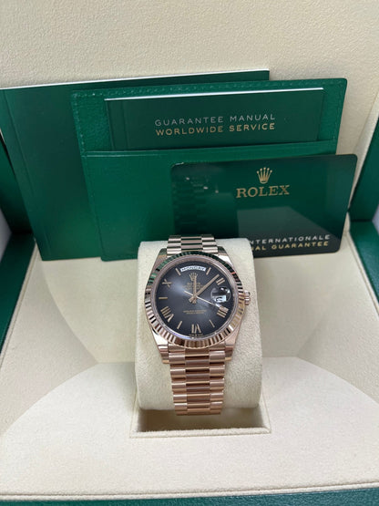 Rolex Day-Date 40 Slate Ombre Roman Dial 228235