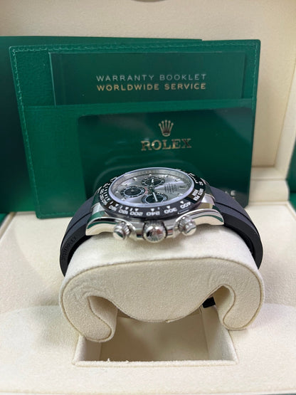 Rolex Daytona 40 White Gold Steel Grey Index Dial Black Sub-Dials Oysterflex (Ref# 116519LN)