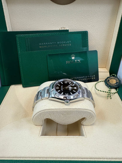 Rolex Explorer Stainless Steel Oyster Perpetual Explorer - Black Dial - Oyster Bracelet 124270