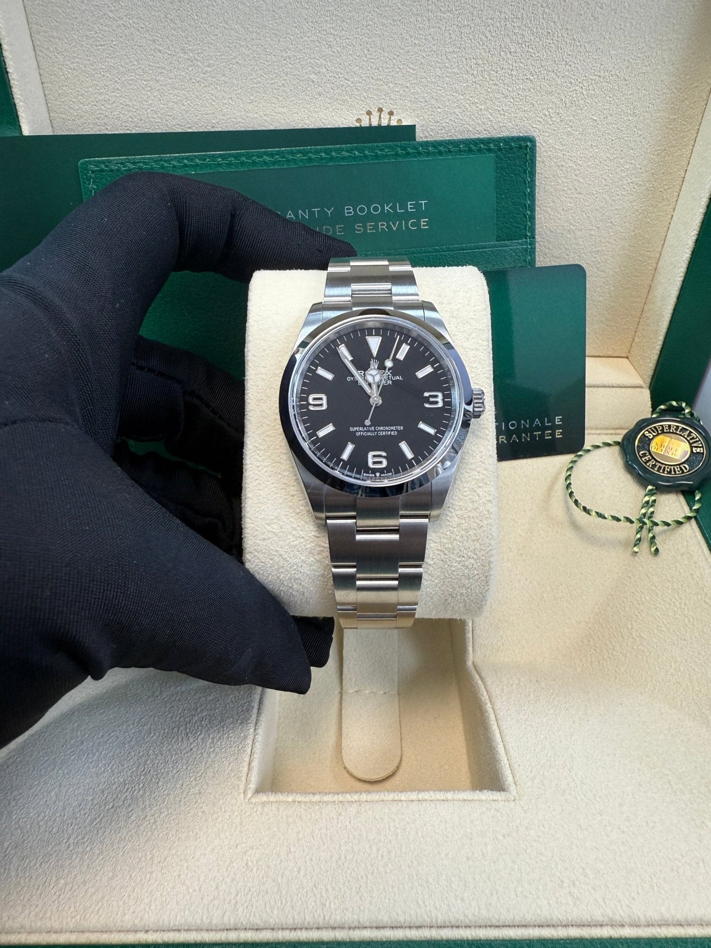 Rolex Explorer Stainless Steel Oyster Perpetual Explorer - Black Dial - Oyster Bracelet 124270