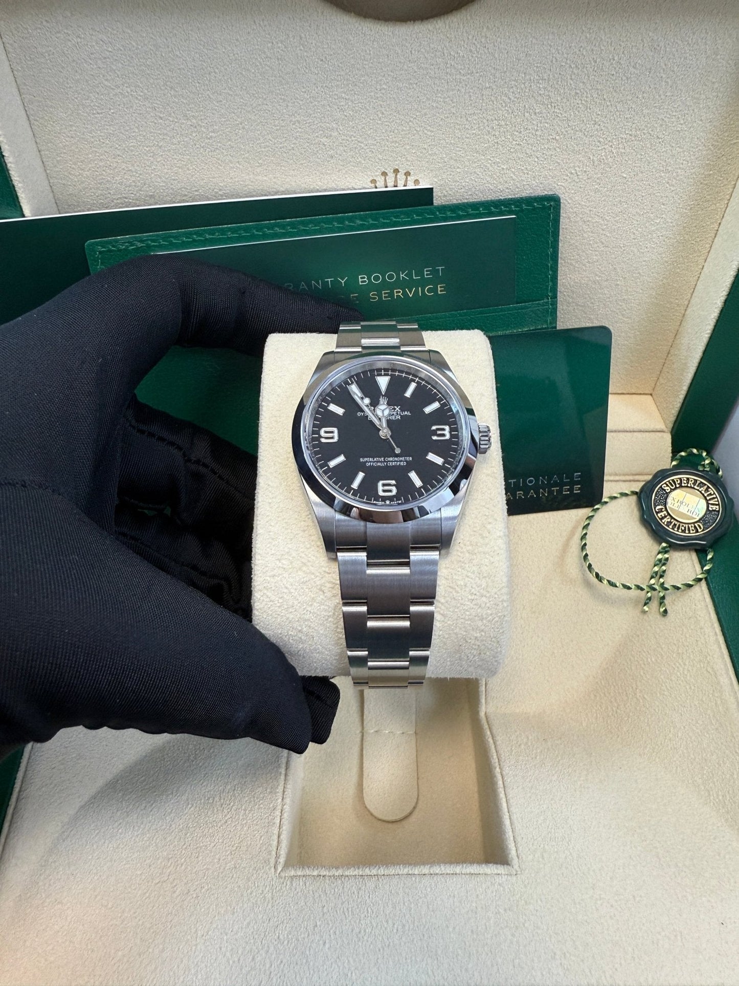 Rolex Explorer Stainless Steel Oyster Perpetual Explorer - Black Dial - Oyster Bracelet 124270