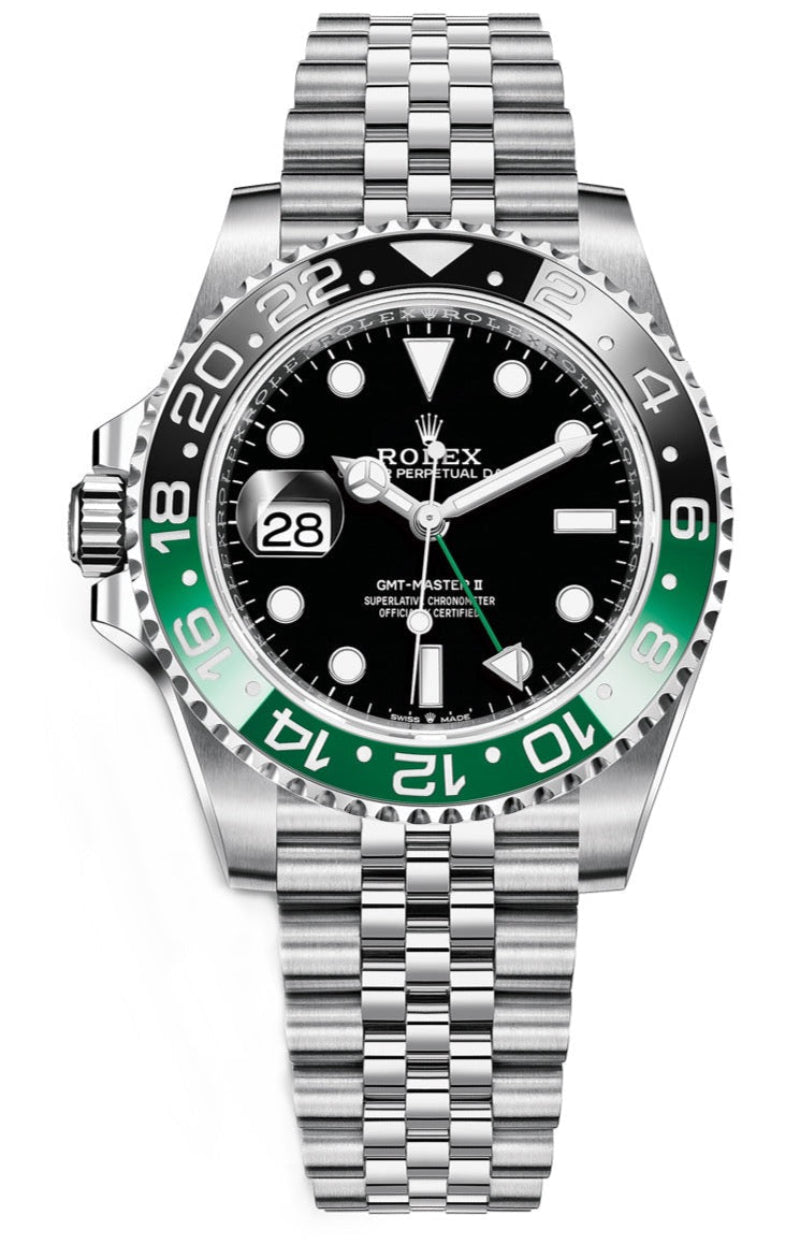 Rolex GMT-Master II With A Green And Black Bezel "SPRITE" (Reference # 126720VTNR)