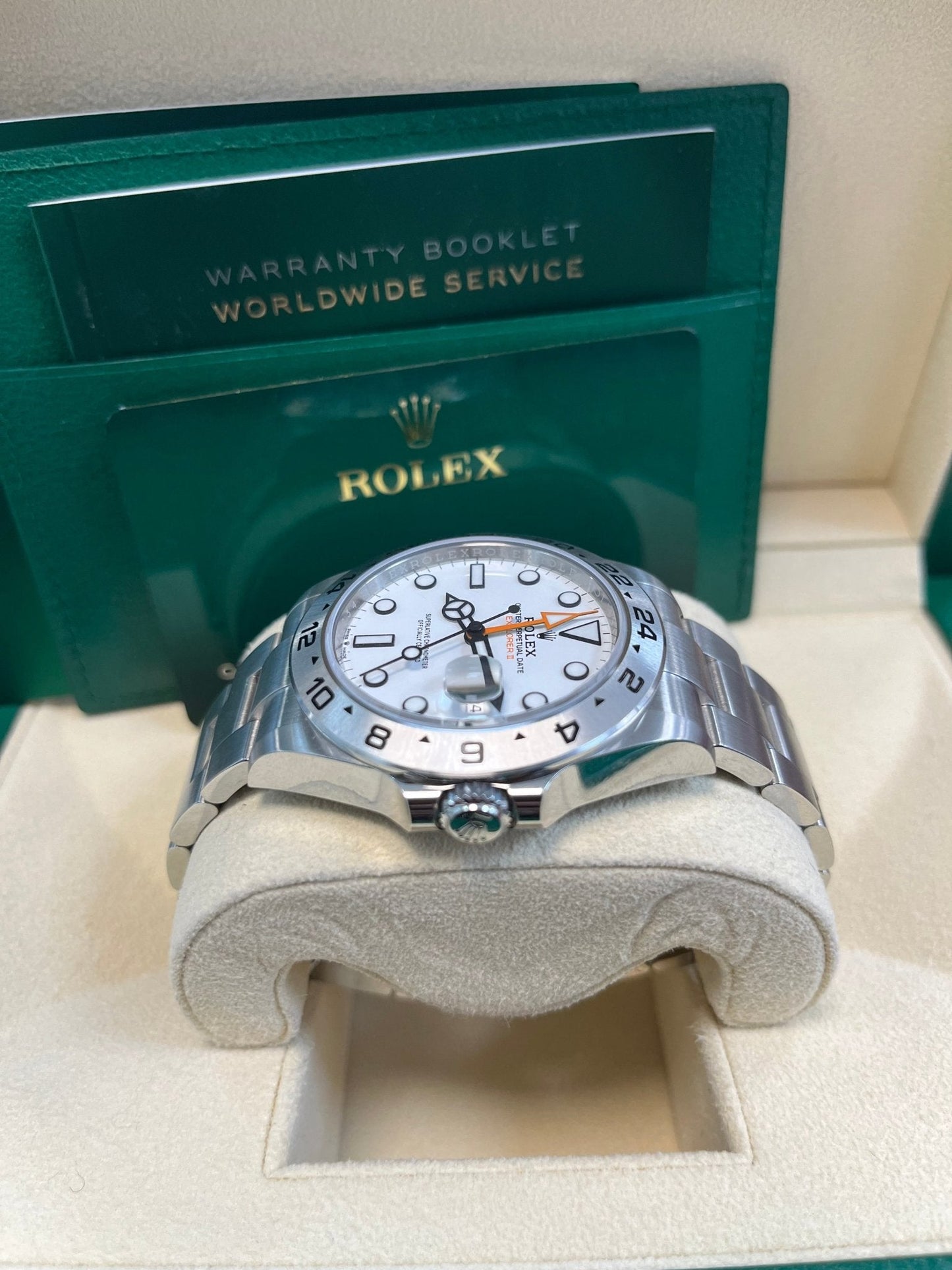 Rolex Oyster Perpetual Explorer II Oystersteel White Dial Oyster Bracelet (Ref# 226570)