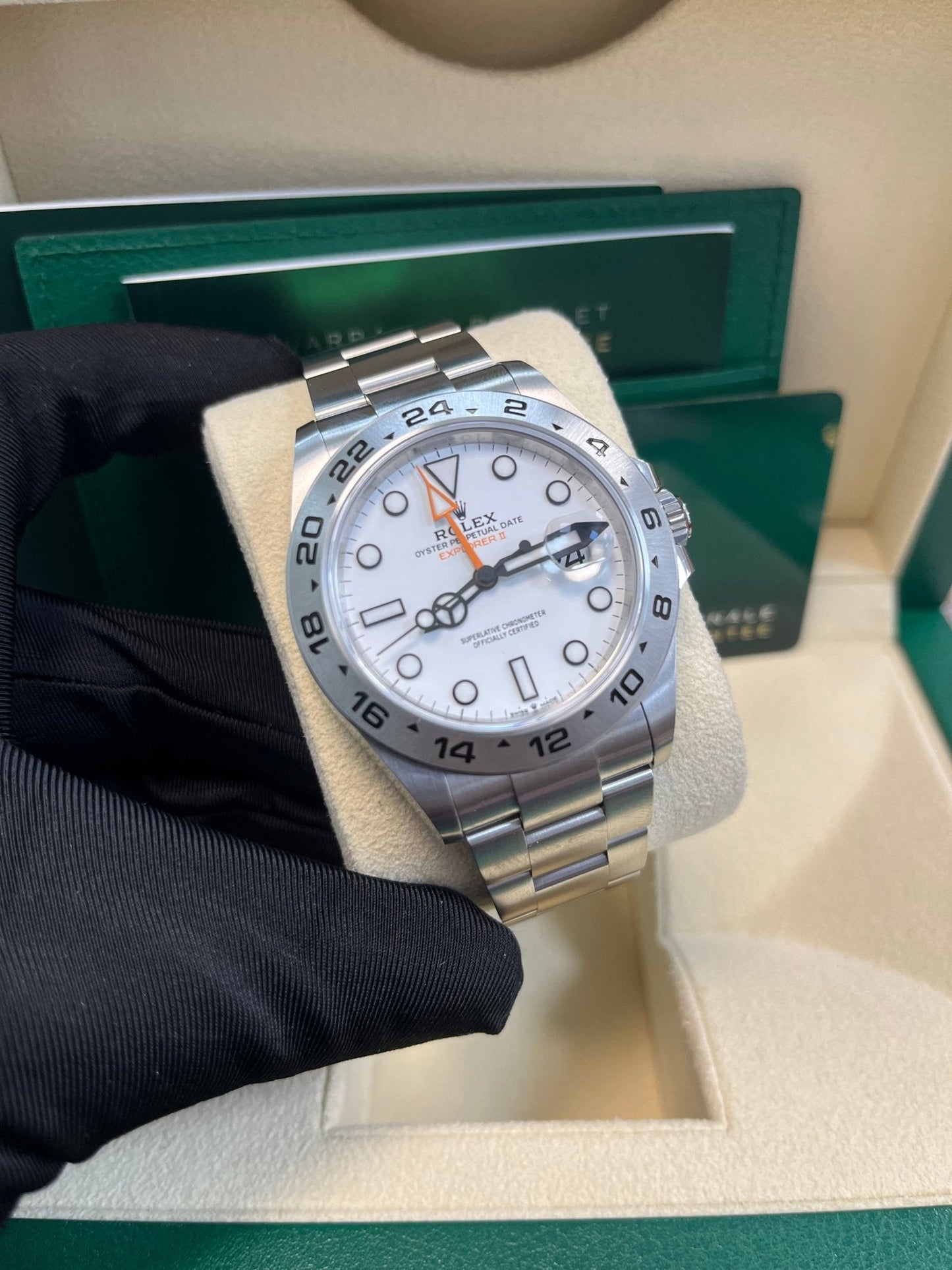 Rolex Oyster Perpetual Explorer II Oystersteel White Dial Oyster Bracelet (Ref# 226570)