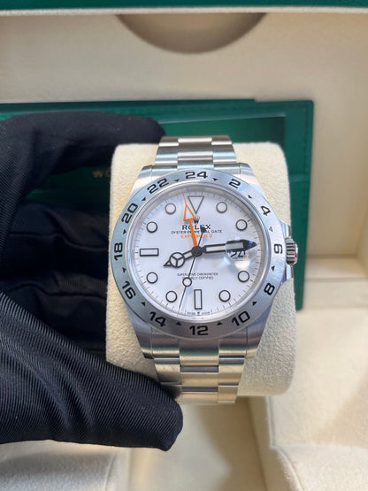 Rolex Oyster Perpetual Explorer II Oystersteel White Dial Oyster Bracelet (Ref# 226570)