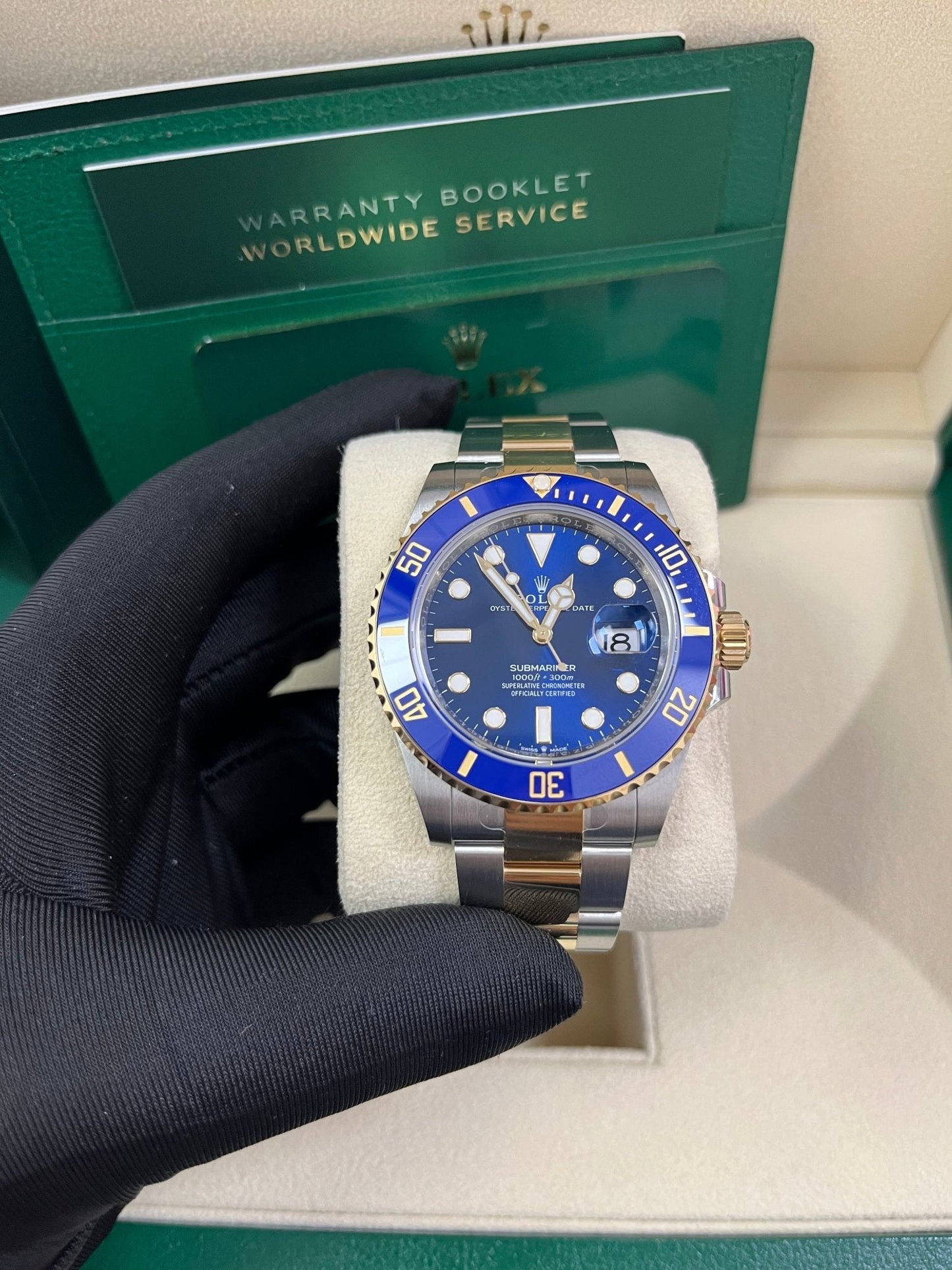Rolex Submariner Two-Tone Yellow Gold & Steel Rolesor - Blue Dial Ceramic Bezel (Ref# 126613LB)