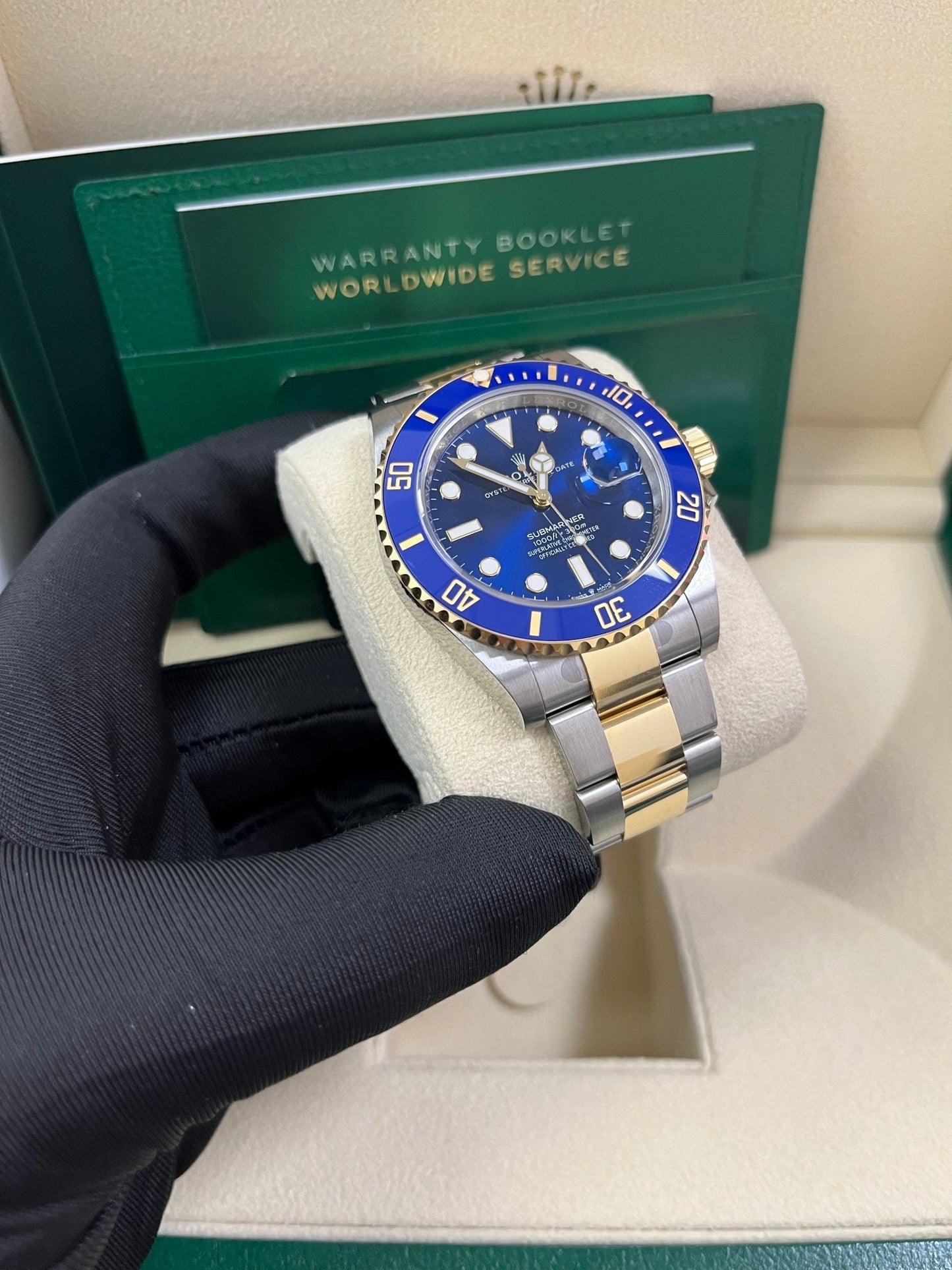 Rolex Submariner Two-Tone Yellow Gold & Steel Rolesor - Blue Dial Ceramic Bezel (Ref# 126613LB)