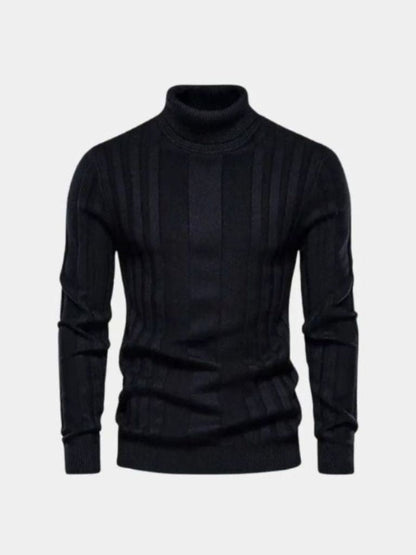 Turtleneck Knitwear Pullover Sweater - Cross & Crown