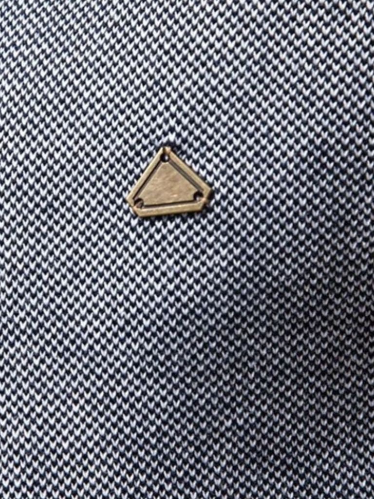 Zipper Color Block Standing Collar Cardigan Sweater - Cross & Crown